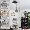 Ripoll hanging light, globe light, pendant light, Cluster pendant lamp Amber, clear, Smoke-coloured, 3-light sources