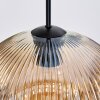 Ripoll hanging light, globe light, pendant light, Cluster pendant lamp Amber, clear, Smoke-coloured, 3-light sources