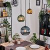 Koyoto hanging light, globe light, pendant light, Cluster pendant lamp 30 cm blue, gold, green, 3-light sources