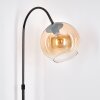 Koyoto floor lamp, Arch lamps chrome, black, 1-light source