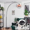 Baloca floor lamp, Arch lamps black, 1-light source