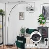 Baloca floor lamp, Arch lamps chrome, black, 1-light source