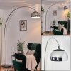 Baloca floor lamp, Arch lamps chrome, black, 1-light source