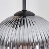 Koyoto hanging light, globe light, Cluster pendant lamp Amber, clear, Smoke-coloured, 5-light sources