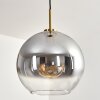 Koyoto hanging light, globe light, pendant light gold, black, 1-light source