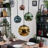 Ripoll hanging light, globe light, Cluster pendant lamp blue, gold, green, coppery, 4-light sources
