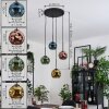 Ripoll hanging light, globe light, Cluster pendant lamp blue, gold, green, coppery, 4-light sources