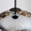 Ripoll hanging light, globe light, Cluster pendant lamp Amber, gold, coppery, Smoke-coloured, 4-light sources
