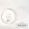 Foggia ceiling light matt nickel, 3-light sources