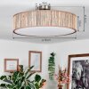 Foggia ceiling light matt nickel, 3-light sources