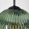 Koyoto hanging light, globe light, Cluster pendant lamp 45 cm blue, green, coppery, 5-light sources
