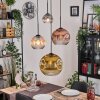 Ripoll hanging light, globe light, Cluster pendant lamp Amber, gold, clear, coppery, Smoke-coloured, 4-light sources