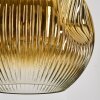 Ripoll hanging light, globe light, Cluster pendant lamp Amber, gold, clear, coppery, Smoke-coloured, 4-light sources