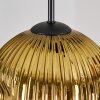 Ripoll hanging light, globe light, Cluster pendant lamp Amber, chrome, gold, clear, coppery, Smoke-coloured, 4-light sources