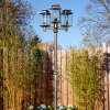 Tieva lamp post, path light brown, gold, 3-light sources