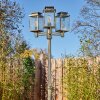 Tieva lamp post, path light brown, gold, 3-light sources