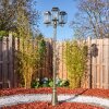 Tieva lamp post, path light brown, gold, 3-light sources