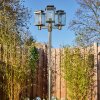 Tieva lamp post, path light brown, gold, 3-light sources