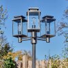 Tieva lamp post, path light black, silver, 3-light sources