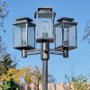 Tieva lamp post, path light black, silver, 3-light sources