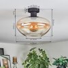 Mertola ceiling light Amber, clear, 1-light source