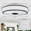 Elran ceiling light LED white, 1-light source