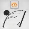 Nikkala floor lamp black, 5-light sources