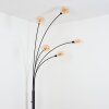Nikkala floor lamp black, 5-light sources