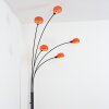Nikkala floor lamp black, 5-light sources