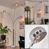 Nikkala floor lamp chrome, white, 3-light sources