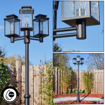 Dalasjo lamp post, path light black, 3-light sources