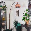 Baloca floor lamp, Arch lamps copper, black, 1-light source