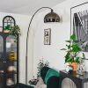 Baloca floor lamp, Arch lamps chrome, black, 1-light source