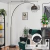 Baloca floor lamp, Arch lamps chrome, black, 1-light source