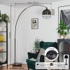 Baloca floor lamp, Arch lamps chrome, black, 1-light source