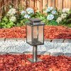 Tieva pedestal light, path light black, silver, 1-light source