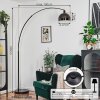 Baloca floor lamp, Arch lamps matt nickel, black, 1-light source
