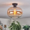Apedo ceiling light Amber, clear, 1-light source