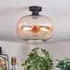 Apedo ceiling light Amber, clear, 1-light source