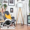 Soungou floor lamp Ecru, black, 1-light source