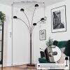 Nikkala floor lamp chrome, black, 5-light sources