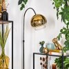 Koyoto floor lamp, Arch lamps chrome, black, 1-light source