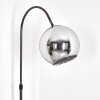 Koyoto floor lamp, Arch lamps chrome, black, 1-light source