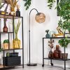 Koyoto floor lamp, Arch lamps chrome, black, 1-light source