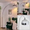 Baloca floor lamp, Arch lamps chrome, black, 1-light source