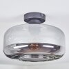 Boza ceiling light Smoke-coloured, 1-light source