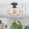 Mertola ceiling light Amber, clear, 1-light source