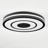 Ganor ceiling light LED black, white, 1-light source, Remote control
