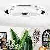 Goran ceiling light LED black, white, 1-light source, Remote control