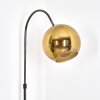 Koyoto floor lamp, Arch lamps chrome, black, 1-light source